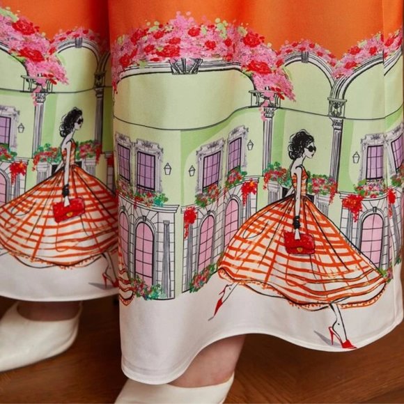 Francesca Lazzari x SHEIN | Figure and Floral Print Wide Leg Pants | NWT - Picture 6 of 6